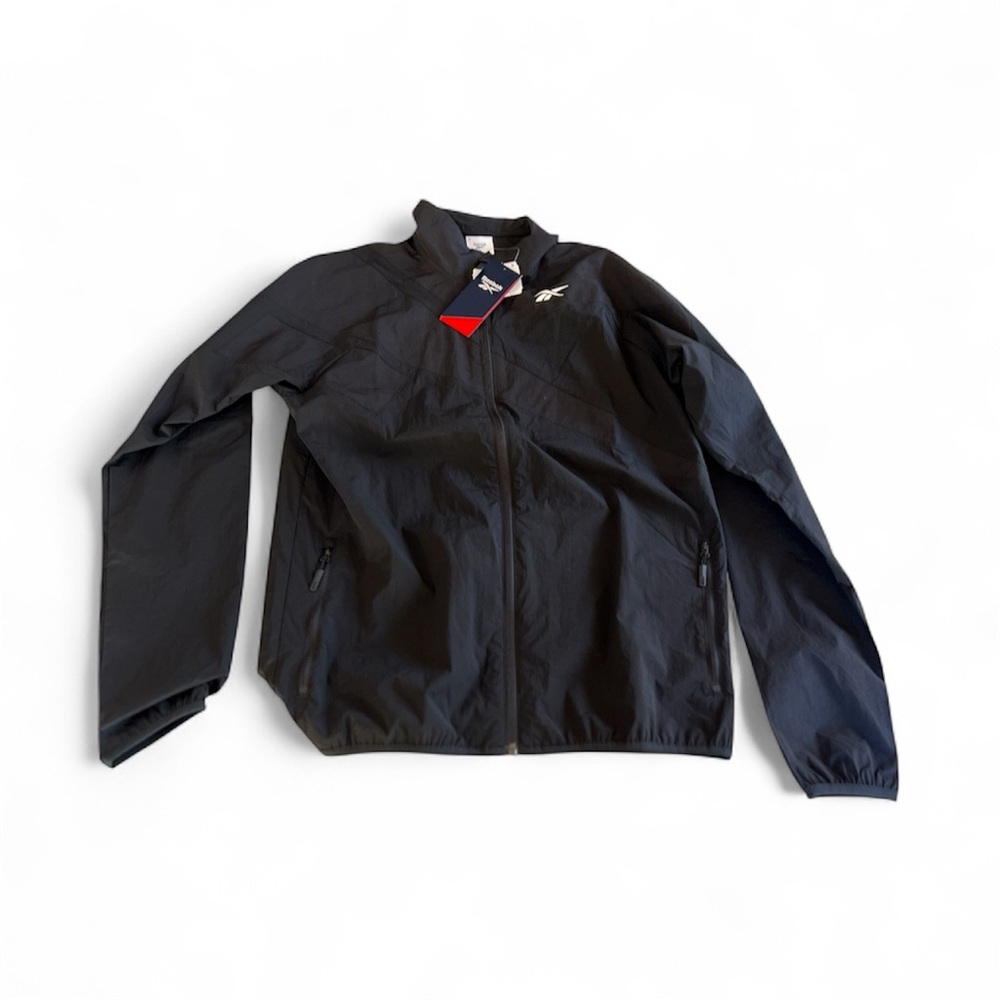 Reebok Small Unisex Black Full Zip Track Jacket. NWT